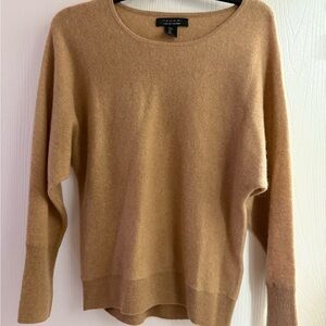 Tahari Women's Camel Crew Neck Sweater